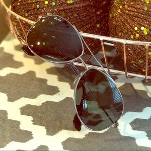 Ray-Ban kids aviators silver and dark lens